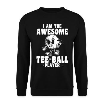 Joueur de tee-ball - Je suis le génial joueur de tee-ball - Sweat-shirt Unisexe - noir - Devant - Alina (178cm) & Michal (187cm)