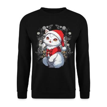 Chat, Conte De Fées, Personnage De Conte De Fées, Chats, Chat, Enfant - Sweat-shirt Unisexe - noir - Devant - Alina (178cm) & Michal (187cm)