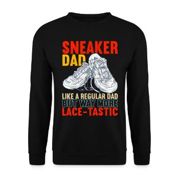 Sneakerhead Sneaker Collector - Unisex Sweatshirt - black - Front - Alina (178cm) & Michal (187cm)
