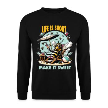Amoureux des abeilles Apiculteurs Amis de la nature Apiculteurs - Sweat-shirt Unisexe - noir - Devant - Alina (178cm) & Michal (187cm)