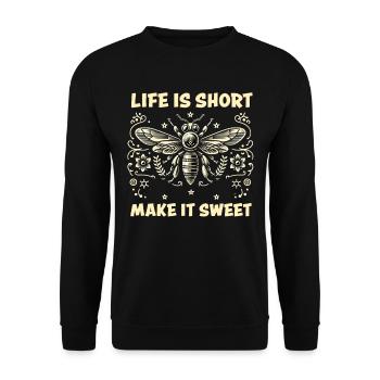 Amoureux des abeilles Apiculteurs Amis de la nature Apiculteurs - Sweat-shirt Unisexe - noir - Devant - Alina (178cm) & Michal (187cm)