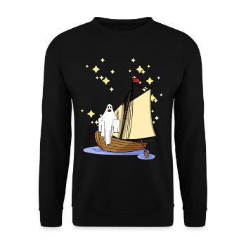 Fantômes, Marin, Hanter, Fantôme, Horreur, Halloween - Sweat-shirt Unisexe - noir - Devant - Alina (178cm) & Michal (187cm)