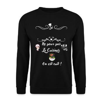 Anpassbar mit dem Vornamen, den die Ex-Mama nicht kann.. - Unisex Pullover - Schwarz - Vorne - Alina (178cm) & Michal (187cm)