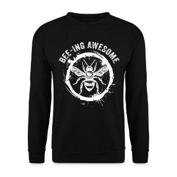Bee lovers Beekeepers Nature lovers Beekeepers - Unisex Sweatshirt - black - Front - Alina (178cm) & Michal (187cm)