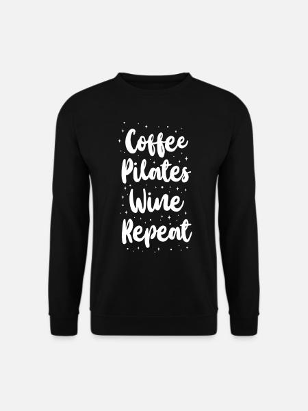 Pilates Instructor Teacher Coffee - Unisex Sweatshirt - black