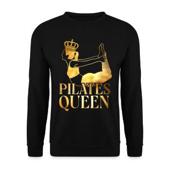 Pilates Instructor Teacher Pilates - Unisex Pullover - Schwarz - Vorne - Alina (178cm) & Michal (187cm)