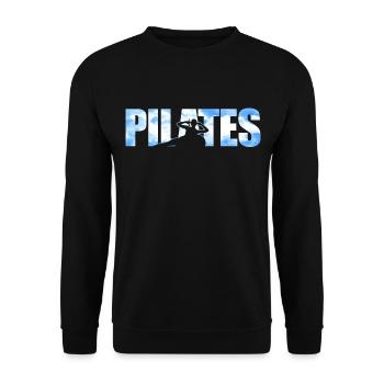 Pilates Instructor Teacher Pilates - Unisex Pullover - Schwarz - Vorne - Alina (178cm) & Michal (187cm)