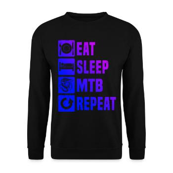 Vélo de montagne femme homme Vélo de montagne Cyclisme - Sweat-shirt Unisexe - noir - Devant - Alina (178cm) & Michal (187cm)