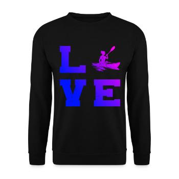 Canoë Kayak Femmes Kayak Kayak Homme - Sweat-shirt Unisexe - noir - Devant - Alina (178cm) & Michal (187cm)