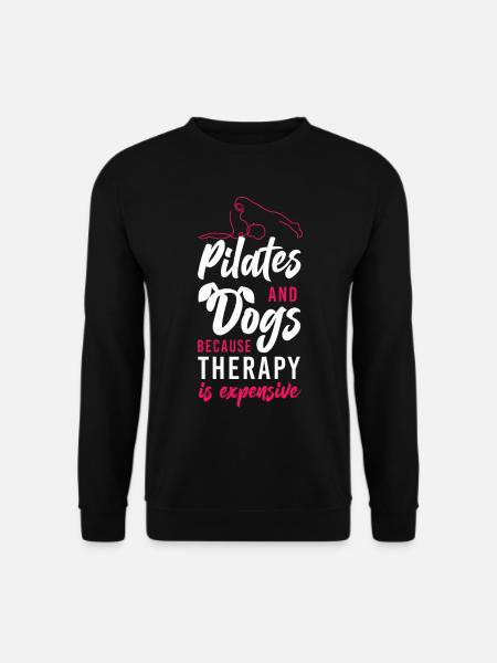 Pilates Instructor Teacher Dog - Unisex Sweatshirt - black