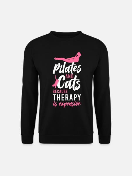 Instructeur de Pilates Enseignant Chat - Sweat-shirt Unisexe - noir