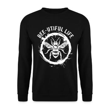 Bee lovers Beekeepers Nature lovers Beekeepers - Unisex Sweatshirt - black - Front - Alina (178cm) & Michal (187cm)