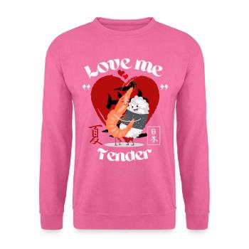 Sushi - liebe mich zärtlich - Unisex Pullover - Pink - Vorne
