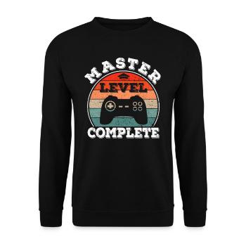 Master's Degree Graduate Business Administration Student Studies - Unisex Sweatshirt - black - Front - Alina (178cm) & Michal (187cm)
