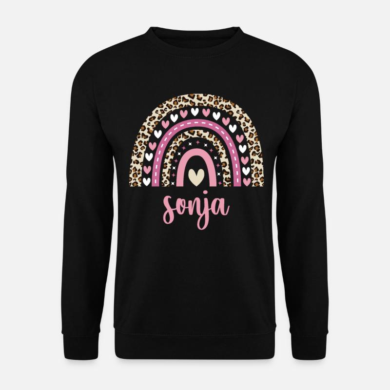 Sonja Regenbogen Name Geburtstag Sonja - Unisex Pullover - Schwarz