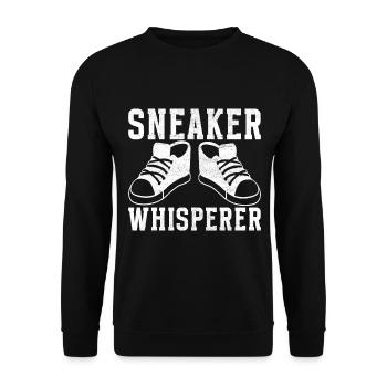 Sneakerhead Sneaker Collector - Unisex Sweatshirt - black - Front - Alina (178cm) & Michal (187cm)