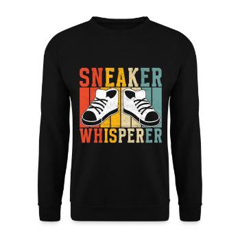 Sneakerhead Collectionneur de baskets - Sweat-shirt Unisexe - noir - Devant - Alina (178cm) & Michal (187cm)