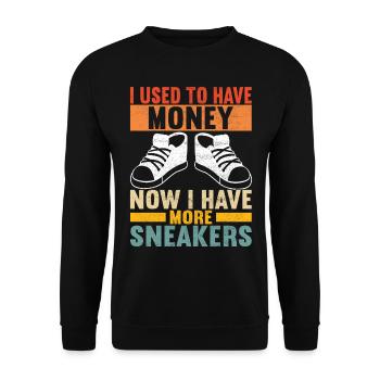 Sneakerhead Collectionneur de baskets - Sweat-shirt Unisexe - noir - Devant - Alina (178cm) & Michal (187cm)