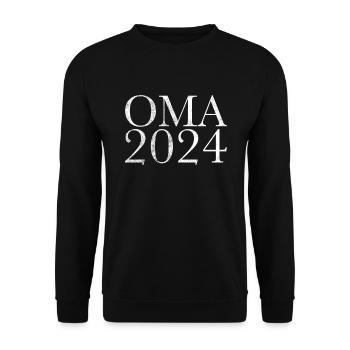 Grandma 2024 - Unisex Sweatshirt - black - Front - Alina (178cm) & Michal (187cm)