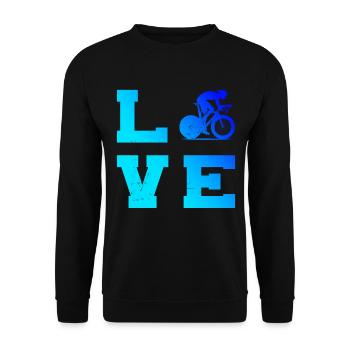 Vélo de route Vélo de route Vélo de route pour femme Vélo de route - Sweat-shirt Unisexe - noir - Devant - Alina (178cm) & Michal (187cm)