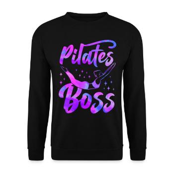 Pilates Instructor Teacher Pilates - Unisex Pullover - Schwarz - Vorne - Alina (178cm) & Michal (187cm)