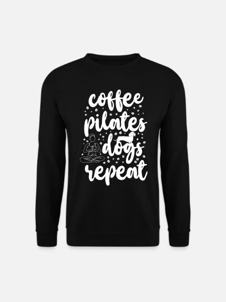 Pilates Instructor Teacher Coffee - Unisex Sweatshirt - black