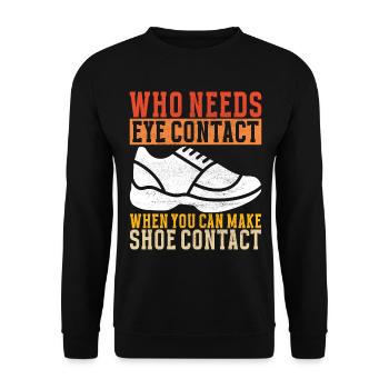 Sneakerhead Sneaker Collector - Unisex Sweatshirt - black - Front - Alina (178cm) & Michal (187cm)