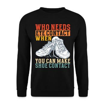 Sneakerhead Sneaker Collector - Unisex Sweatshirt - black - Front - Alina (178cm) & Michal (187cm)