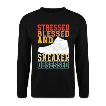 Sneakerhead Sneaker Collector - Sweat-shirt Unisexe - noir - Devant - Alina (178cm) & Michal (187cm)