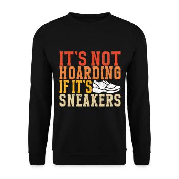 Sneakerhead Sneaker Collector - Unisex Sweatshirt - black - Front - Alina (178cm) & Michal (187cm)