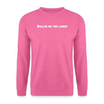 Bowling - Ballin sur les pistes - Sweat-shirt Unisexe - rose - Devant