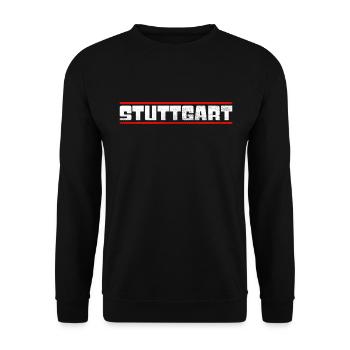 Stuttgart - Unisex Sweatshirt - black - Front - Alina (178cm) & Michal (187cm)