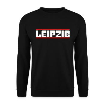 Leipzig - Sweat-shirt Unisexe - noir - Devant - Alina (178cm) & Michal (187cm)