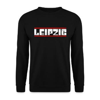 Leipzig - Sweat-shirt Unisexe - noir - Devant - Alina (178cm) & Michal (187cm)