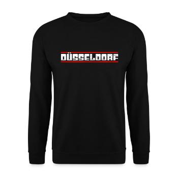 Dusseldorf - Sweat-shirt Unisexe - noir - Devant - Alina (178cm) & Michal (187cm)