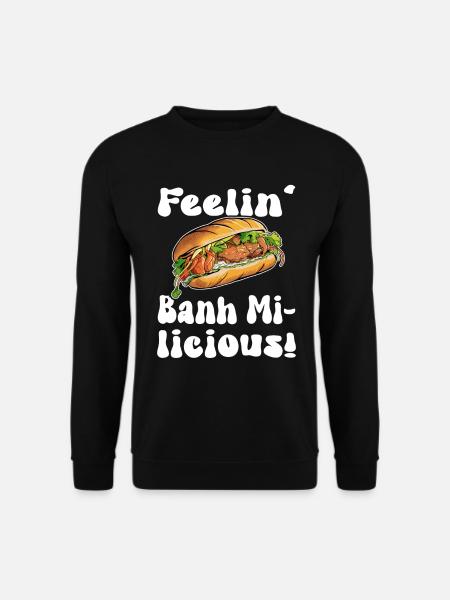 Banh mi licious Design - Sweat-shirt Unisexe - noir