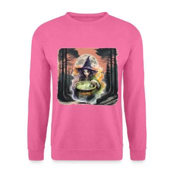 Sorcière de la forêt Halloween Habitants de la forêt horreur sombre - Sweat-shirt Unisexe - rose - Devant