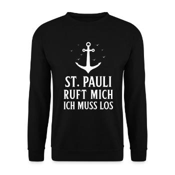 Hamburg Hanseatic City North German Low German - Unisex Sweatshirt - black - Front - Alina (178cm) & Michal (187cm)