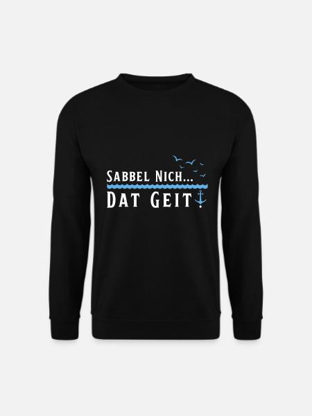 Hamburg Hansestadt Norddeutsch Plattdeutsch - Unisex Pullover - Schwarz