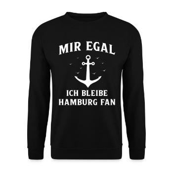 Hamburg Hanseatic City North German Low German - Unisex Sweatshirt - black - Front - Alina (178cm) & Michal (187cm)