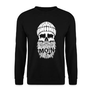 Hamburg Hanseatic City North German Low German - Unisex Sweatshirt - black - Front - Alina (178cm) & Michal (187cm)