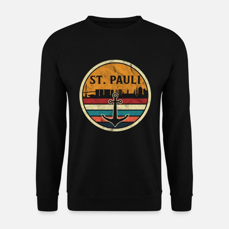 Hamburg Hansestadt Norddeutsch Plattdeutsch - Unisex Pullover - Schwarz