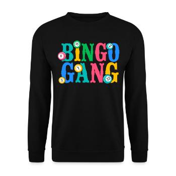 Joueur de bingo Bingo Gang - Sweat-shirt Unisexe - noir - Devant - Alina (178cm) & Michal (187cm)