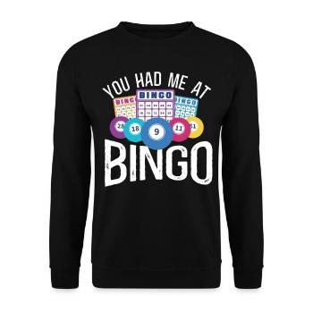 Fille de joueur de bingo à laquelle vous m’avez eu - Sweat-shirt Unisexe - noir - Devant - Alina (178cm) & Michal (187cm)
