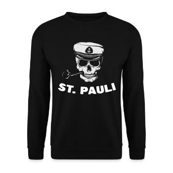 Hambourg Tshirt cadeau Moin Hamburch Football - Sweat-shirt Unisexe - noir - Devant - Alina (178cm) & Michal (187cm)