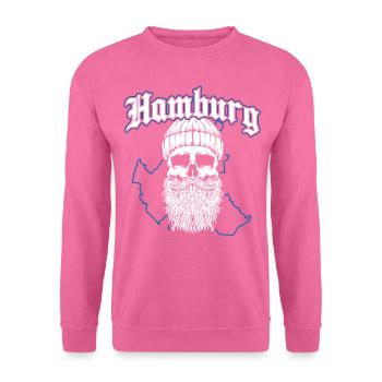 Hamburg Tshirt Geschenk Moin Hamburch Fußball - Unisex Pullover - Pink - Vorne