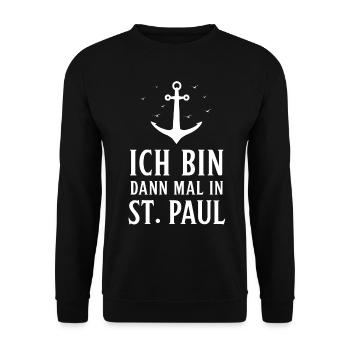 Hambourg Tshirt cadeau Moin Hamburch Football - Sweat-shirt Unisexe - noir - Devant - Alina (178cm) & Michal (187cm)