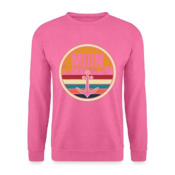 Hamburg Tshirt Geschenk Moin Hamburch Fußball - Unisex Pullover - Pink - Vorne