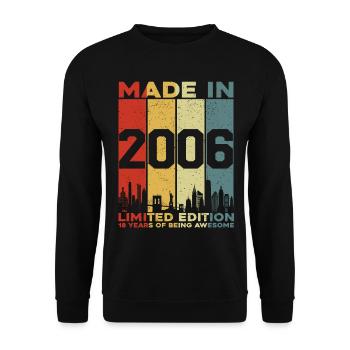 Made In 2006 Limited Edition - Unisex Pullover - Schwarz - Vorne - Alina (178cm) & Michal (187cm)