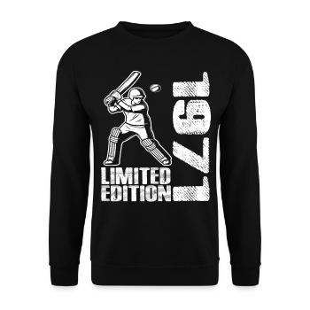 Édition limitée 1971 Édition limitée Cricket - Sweat-shirt Unisexe - noir - Devant - Alina (178cm) & Michal (187cm)